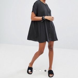 Asos Monki button up polka dot dress